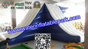 Wholesale Lake Inflatable Floating Water Slide / Inflatable Water Games Float Climb And Slide from china suppliers