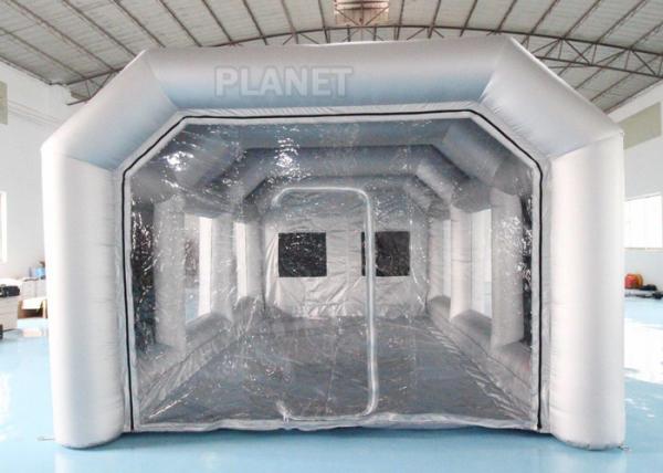 Quality 7x4x3m Carbon Filter Paint Inflatable Spray Booth / Portable Car Spray Booth Tent for sale