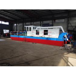 China 200 Cbm/H Hydraulic Mud Dredging Ship 16kw Red Color Used For River Dredging for sale