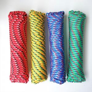 China Safty High Strength 10mm Blue Outdoor Rock Braided Polyester Paracord Climbing Rope on sale