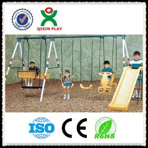 China Kids Swing and Slide Set / Outdoor Swing and Slide for Children QX-100G on sale