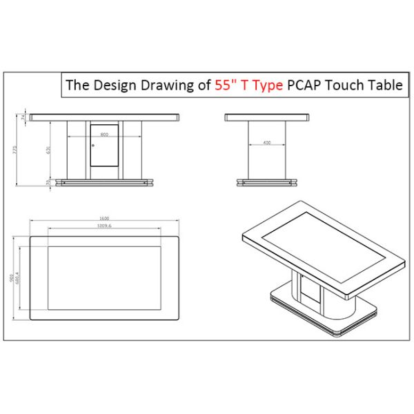 55-inch Smart Digital Calligraphy Classroom with Intelligent Touch Table for Calligraphy Practice