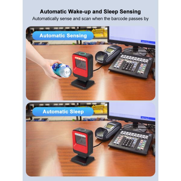 USB Interface 2D Barcode Scanner Hands-Free Scan Machine for Warehouse Use Stock Product