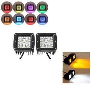 China 3.2 inch LED work light with RGB angel eyes ring with Spot\Flood Beam a lot of  color free to choose for car on sale