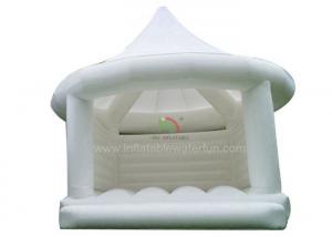 China White PVC Tarpaulin Adult Princess Bouncy Castle For Wedding 1 Years Warranty on sale