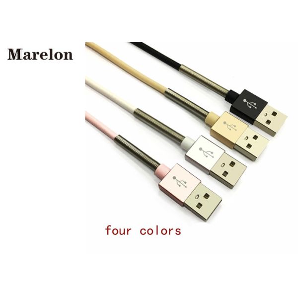 Half Spring Durable Data Transfer Cable , 1M Mobile Phone Cables For Xiaomi