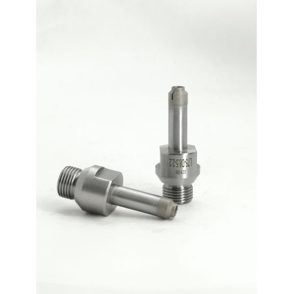Integral Sintered Glass Drill Bits for coring and chamfering