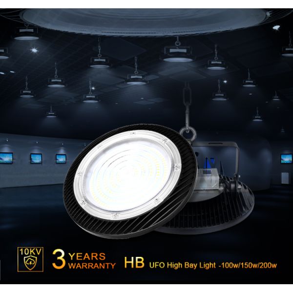 Aluminum IP65 Waterproof 100W LED Warehouse High Bay Lighting