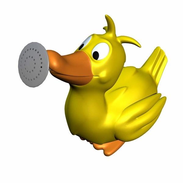 Quality BPA Free Vinyl Squeezing Rubber Ducks / Elephant Children'S Bath Toys Shower Head Animal Squirt Toy for sale