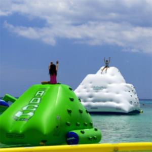 Wholesale 0.9mm PVC Tarpaulin Inflatable Water Sports Games / Blow Up Iceberg from china suppliers