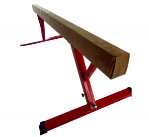 Wholesale Oval Shape 8 Foot Balance Beam , Comfortable Suede Balance Beam Height Adjustable from china suppliers