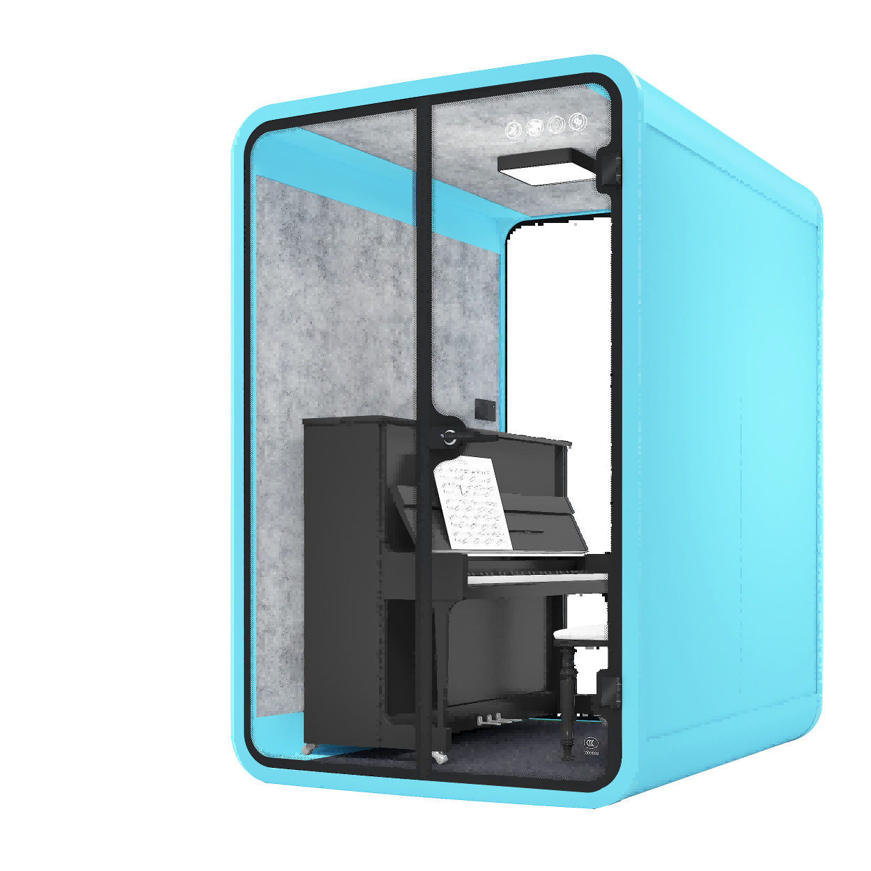 Acoustic Recording Pods Quick Assembly Noise Cancelling Booth Versatile