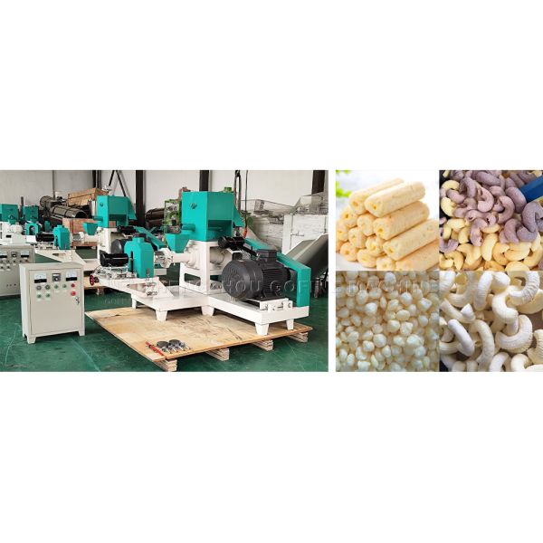 Industrial Puffing Machine Snack Extruder For Corn Rice Wheat Snacks