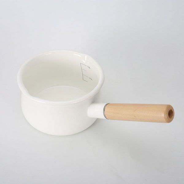 Iron Raw Material Kitchen Carbon Steel Enamel Stew Pot Sauce Pan Deep Saucepan OEM