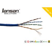 100Mhz UTP HDPE Cat5e Lan Cable CCC Unshielded 24AWG 0.50mm Al Foil for sale