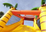 Competive Bounce House Obstacle Course Jumpers Run Beach 17.5m For Adult