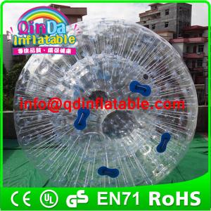 China QinDa Inflatable water zorb ball human hamster ball rolling ball for grass or hill on sale