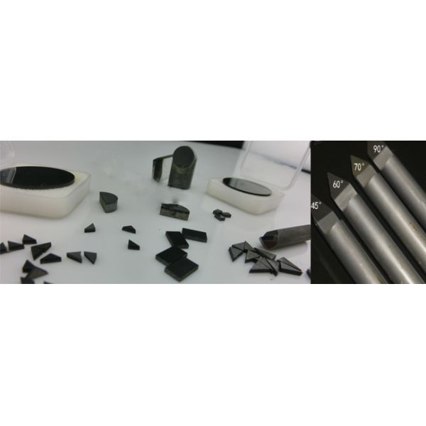 1.6/2.0/3.2mm Round PCD Blanks For Stone Engraving Tools Tungsten Carbide Body