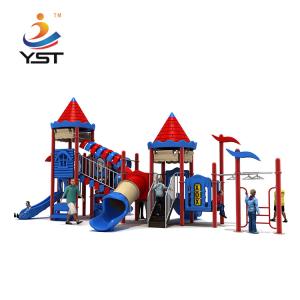 China LLDPE Rotomoulded Outdoor Kids Plastic Slide Playground Galvanized on sale