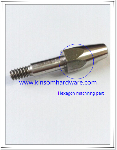 Special SUS screw with shallow slot machining part
