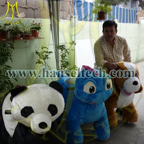Quality Hansel China Plush Motorized Animals Stuffed Zippy Rides Electric Animal Scooters for sale for sale