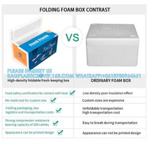 Styrofoam Box Cooler Polystyrene Foam Containers Eps Foam Box EcoFriendly