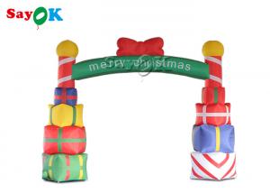 Wholesale 5x4m Inflatable Holiday Decorations Gift Box Christmas Arch from china suppliers