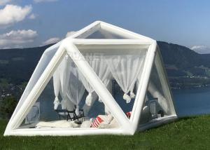 Wholesale Portable Large Clear Bubble House Inflatable Triangle Transparent PVC Inflatable Camping Tent from china suppliers