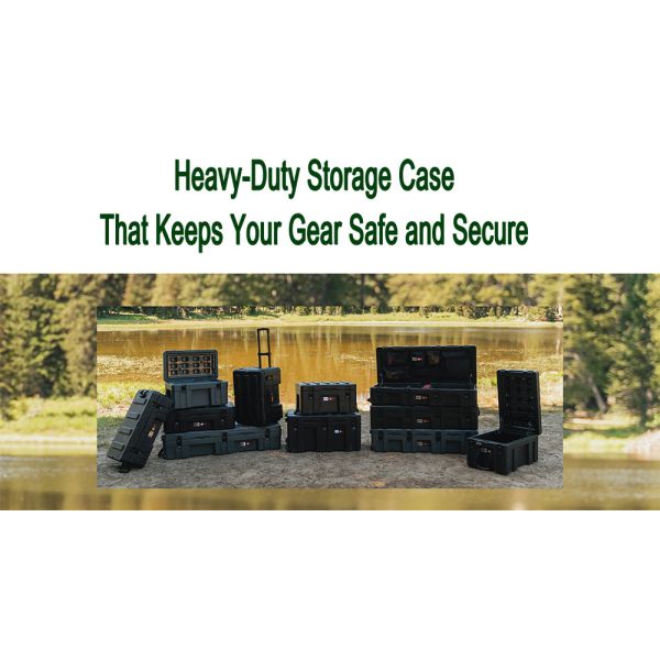 LLDPE Shell Rugged Storage Case Customized Dust Resistant V7 53L