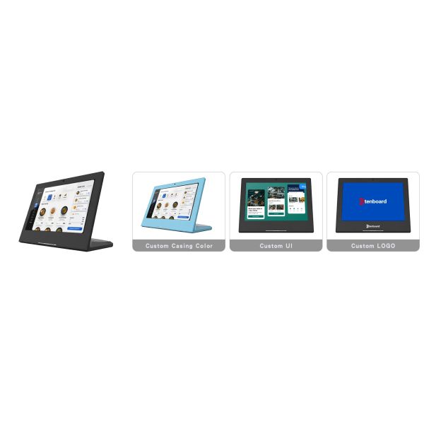23.8 Inch Digital Menu Board with Split Screen and Video Playback for Restaurants