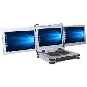 Wholesale 3 Screen Monitor Rugged Laptop Computers Military 15.6 Inch from china suppliers