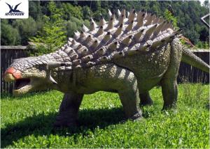 Life Size Animatronic Dinosaur Realistic Resin Waterproof Ankylosaurus Display