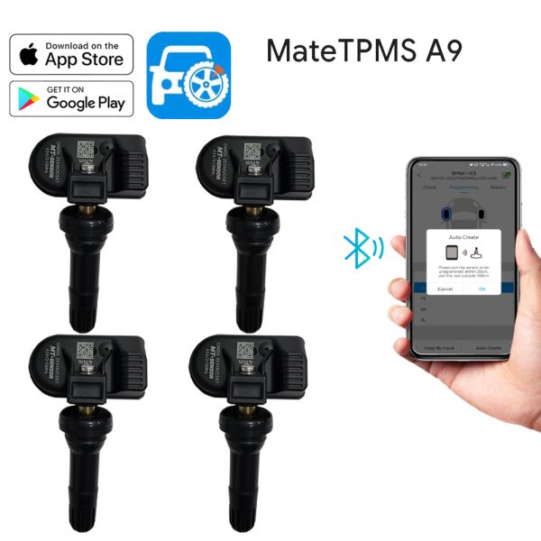 Snap In Rubber Valve Programmable TPMS Sensors Replacement Waterproof Rating