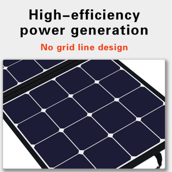 150W High Efficiency Mono Crystalline Foldable Solar Panel Waterproof for Outdoor RV Camper