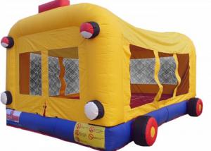 Wholesale Kids Jumper Inflatable Bouncer Combo Bus Themed With Double Stitching from china suppliers