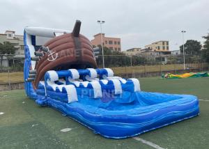 Wholesale Water Park Inflatable Water Slide With Double Lane Pool from china suppliers