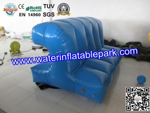 Quality Blue Inflatable Floating Connection / Lake Floating Inflatable Water Park Game for sale