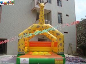 China Kids Outdoor Inflatable Giraffe Bouncy And Jumping Castle Commercial Bouncy Castles on sale
