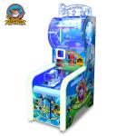 Ball Shooting Ticket Redemption Game Machine Colorful LED Light With Music