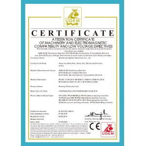 Shandong Hightop Group Certifications