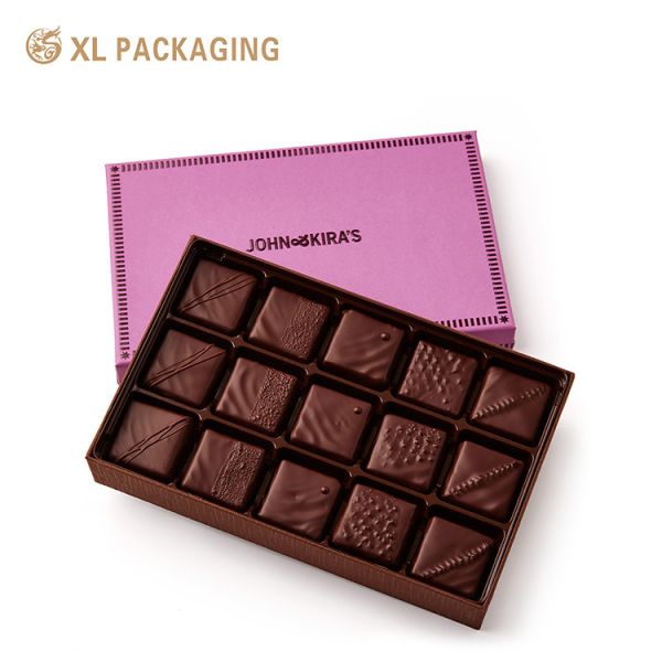 XL Packaging Custom Luxury Boxes Custom Chocolate Boxes Packaging Durable Design for Chocolate Presents 1.5mm Thickness