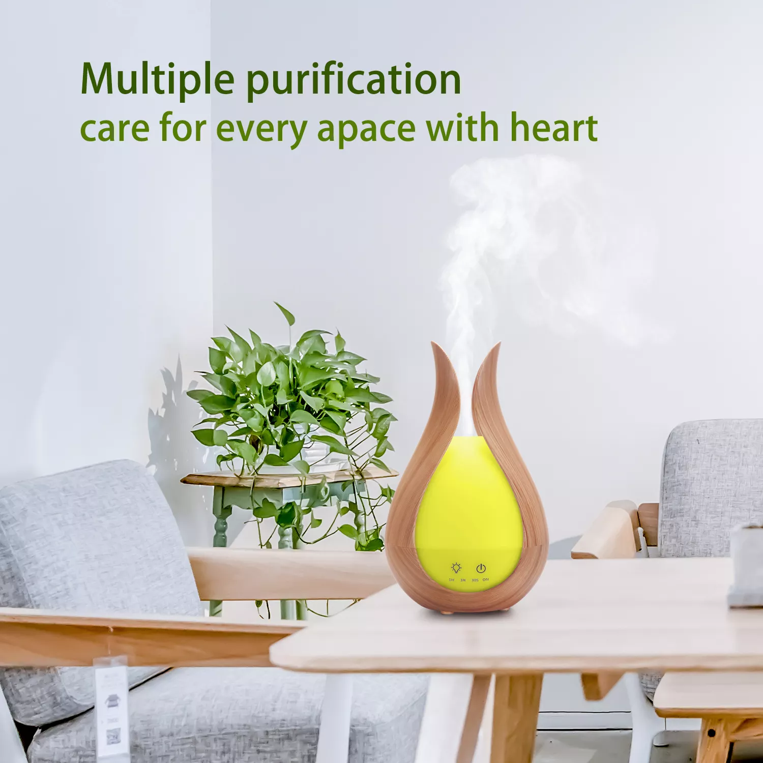 HOMEFISH 24V Ultrasonic Office Fragrance Diffuser 550g