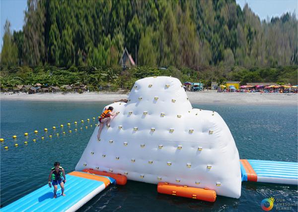 Quality 14′ Inflatable Climbable Iceberg For Summary Holiday , Inflatable Water Games for sale
