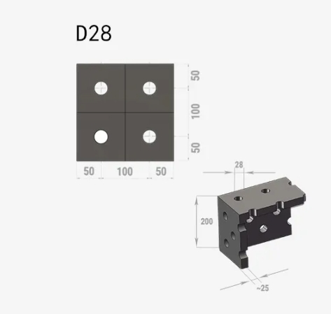 Pro D28 Modular 3D Fixture Welding Bench For Metal Fabrication Work