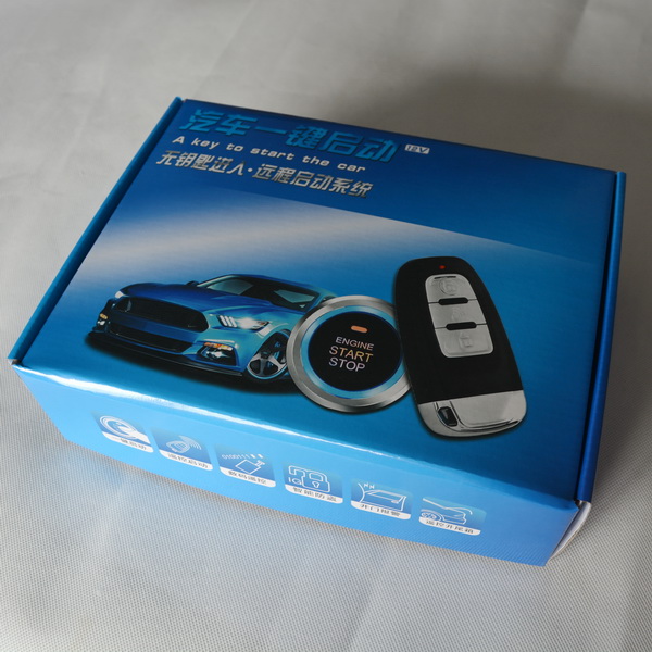 Car PKE Keyless entry burglar alarm smart engine starter one button push system