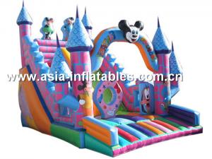Wholesale Hot Sale Inflatable Mickey Mouse Slide With Castle For Children Park from china suppliers