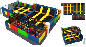 China 203M2  Having Fun Trampoline Park Indoor on Holiday Children Trampoline Park Fashion Style on sale