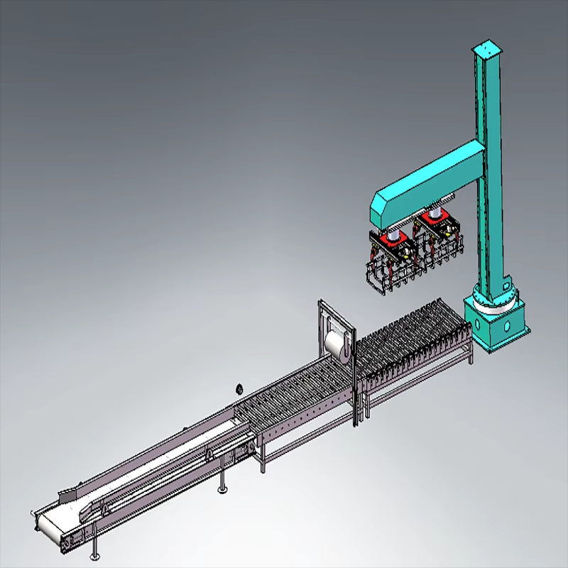 2m Height Robot Palletisers 180 Degree Robotic Case Palletizing