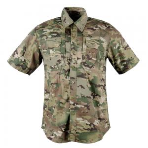 Wholesale Summer Breathable Quick Dry Stand-Up Collar Tactical Shirt Camouflage Short Sleeve from china suppliers