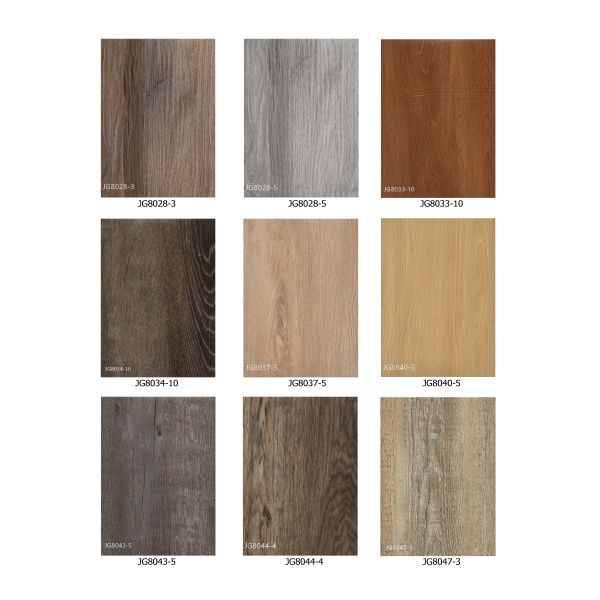 4mm SPC Anti Slip Rigid Vinyl Plastic Flooring With Cilck Wood Texture for Bathrooms